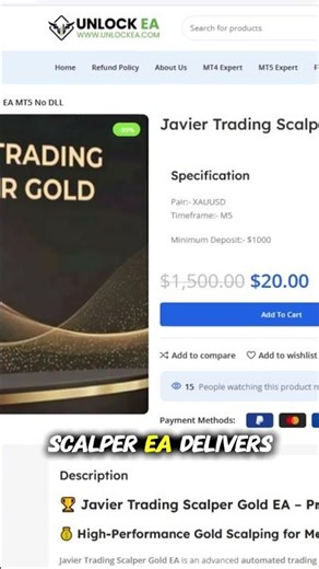 Javier Trading Scalper Gold EA MT4 | High-Speed Gold Profits!