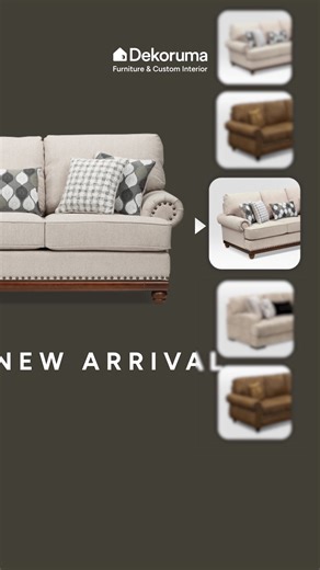 Introducing the Lumina Sofa. Soft Italian fabric, reversible washable cushions, and cloud-level comfort built with dense foam and zigzag spring technology — perfect for stable support and a cozy sit. Discover Lumina Sofa at your nearest Dekoruma Experience Center and enjoy 10% off when you purchase it as a set. | Dekoruma