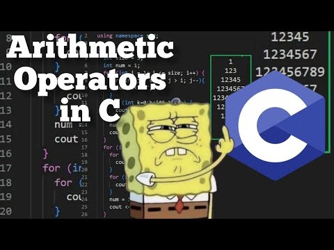 Arithmetic operators in C