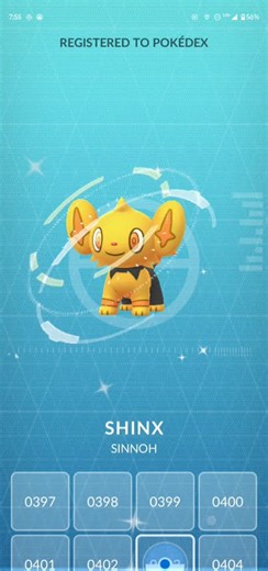 Shiny Shinx in Pokemon Go! #shinypokemon #shorts #fyp #pokemongame #shiny #pokemongo #pokemon #short