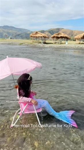Mermaid Tail Costume for Kids & Beach chair #mermaidtail #kidscostume #beachchair