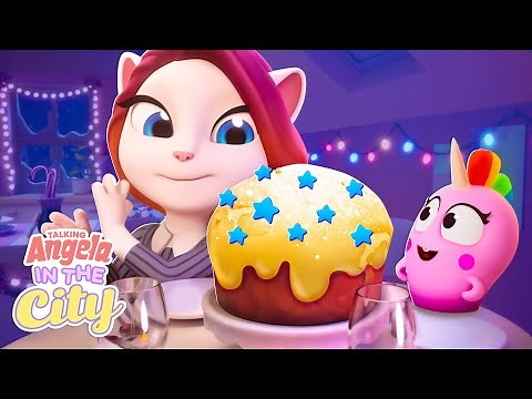Angela's Holiday Party ✨🎄 Talking Angela: In The City (S2 Episode 3)