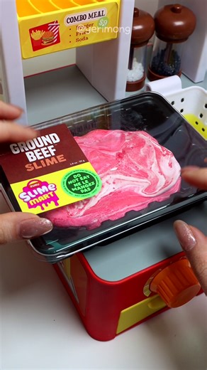 Grilling Meat Slime & Garlic Fry ASMR #asmr #toys | asmr video