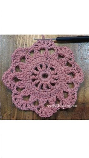 Small Pink Crochet Doily