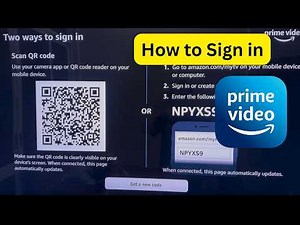 How to Sign In to Amazon Prime Video on Smart TV (QR Code & Login Code)