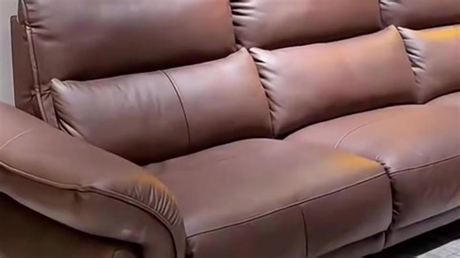 【顾家家居推荐】轻奢真皮半青皮沙发KUKA半岛云舒智能电动按摩沙发现代简约升降桌组合