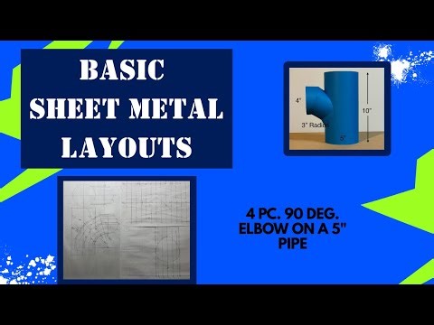 4 Piece 90 Degree Elbow Intersecting a 5" Pipe