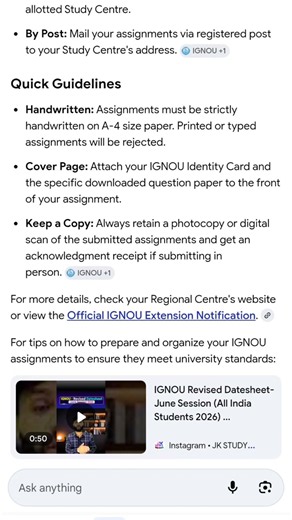IGNOU Assignment Submission Last Date Extended? 😱 Offline & Online Both Accepted