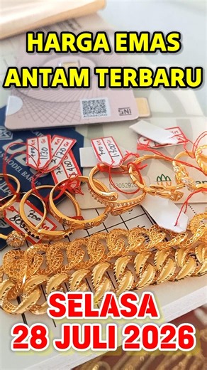 Gold Price Today Tuesday July 28, 2026 ✓ Antam gold bar price ✓ 24 karat gold price ✓ gold