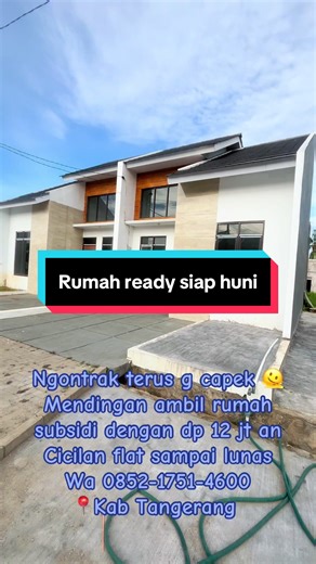 Cluster Royal Rajeg Residence,dp bisa cicil lokasi strategis pinggir jalan raya kukun-daon. Air PDAM sudah terbilang Rw dan Rt Promo DP DP 12,5 jt sudah termasuk booking Angsuran Flat sampai lunas: 10 Tahun :1.896.800 15 Tahun :1.411.100 20 Tahun :1.175.300 Keunggulan: 🏠Dekat dengan kantor kecamatan 🏠Dekat pasar tradisional 🏠Dekat ke kawasan industri Jatake dan Cikupa 🏠Dekat dengan fasilitas kesehatan 🏠Dekat dengan sekolahan SD, SMP,SMA 🏠Dekat dengan SPBU 🏠Dekat dengan funpark Rajeg dan B