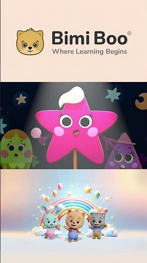 The Friendly Shapes! | Bimi Boo Preschool Learning for Kids