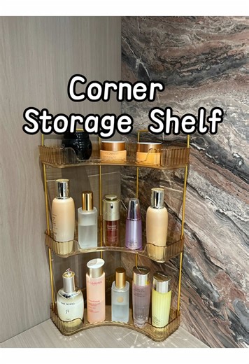 Maximize Space with a Corner Shelf for Your Makeup
