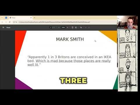 Statistics as a Springboard for Writing Stand-up Jokes