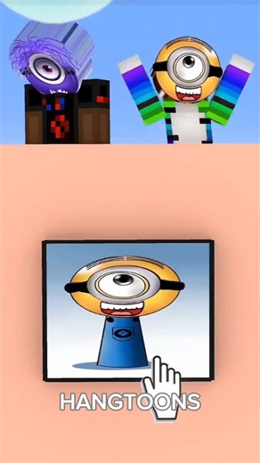 When Gru plays Minecraft... 💀 (Hangtoons Edit) #funny #minecraft
