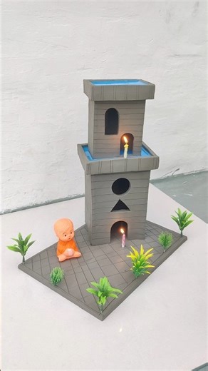 destroying a beautiful miniature clay house 😱#shorts