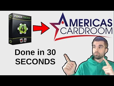 Pokertracker 4 + America's Cardroom | Connect in 30 Seconds