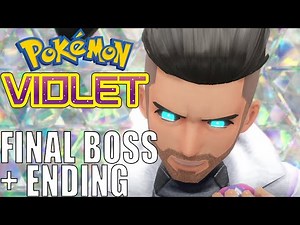 Pokemon Violet - Ending Cutscenes! ROBOT Professor Turo! Miraidon Final Boss!