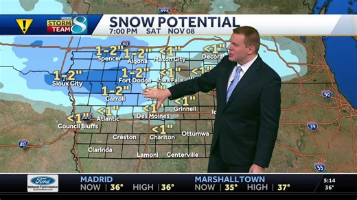 Iowa weather: Snow and rain end, cold winds blow in