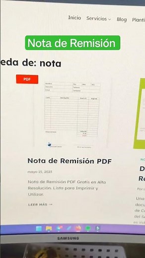 Plantilla de Nota de Remisión [GRATIS].