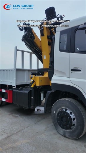 Dongfeng 6x4 20Tons Cargo Lorry Mounted 16MT XCMG Knuckle Crane