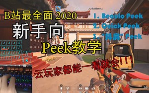 【彩虹六号教学】最全面最体贴新手的R6教程，让你看完视频就能学会peek！2020最新peek教学，各种指法讲解！