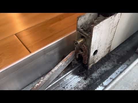 Replace sliding door rollers when door won’t come out