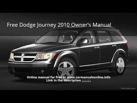 2010 Dodge Journey owners manual
