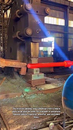 The Fire and Fury of the Industrial Blacksmith's Power Hammer