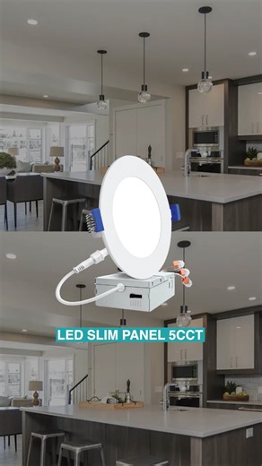  LED SLIM PANEL 5CCT | ZOLU Lighting Diseñado para adaptarse a cada...