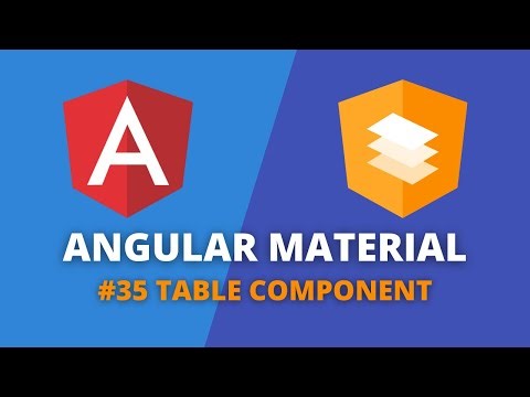 Angular Material #35 - Table Component
