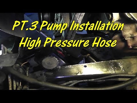 Power Steering Pump Replacement 1995 Chevrolet Silverado PT.3 New Pump Install/High Pressure Hose