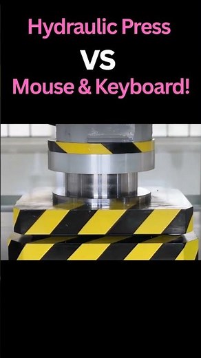 Hydraulic Press Destroys Mouse & Keyboard – Insane Crushing!