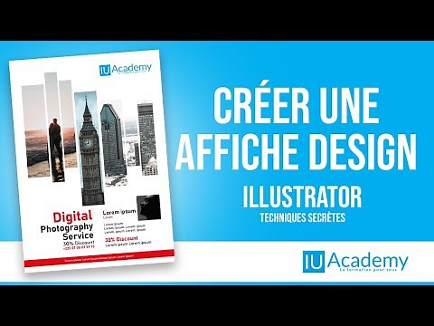 CREER AFFICHE DESIGN SUR ILLUSTRATOR