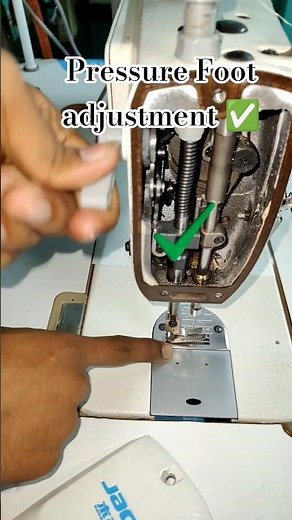 Juki Machine Pressure Foot Adjustment ✅ #ytshorts #ussewtips #diy #jukimachine #shorts