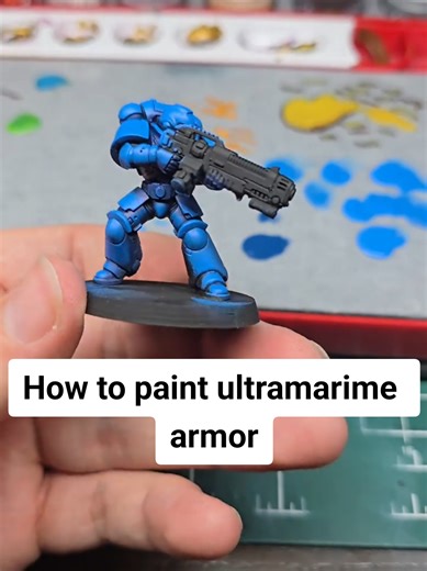 How to Base Coat Ultramarines Miniatures