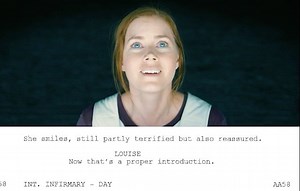 Screenplayed on Instagram: "Arrival (2016) - "Now that's a proper introduction." What are your thoughts on this film? • Directed by: Denis Villeneuve • Written by: Eric Heisserer Full scene on our website (link in bio)."