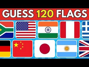 Guess The Country By The Flag Quiz 🚩 | You Guess 120 flags?