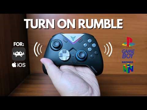 How to Turn on Controller Vibration For RetroArch iOS (PS1, N64, and GBA cores) | Step by Step Guide