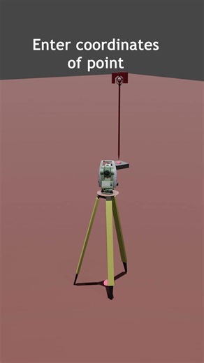 How stake out is done using a Total Station. #surveying #totalstation