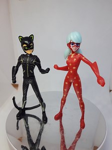 Miraculous Ladybug and Supercat Figurines - Etsy UK