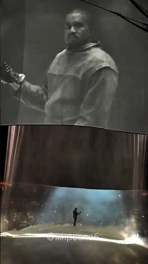 The crowd sings along to "Heartless" at Ye's concert.