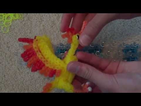 Rainbow Loom Pokemon Moltres tutorial