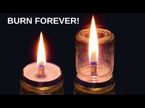 How to make infinite candle! Odorless, smokeless, burn forever