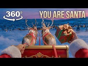 Relaxing Santa Sleigh Ride 360 - Christmas Village POV
