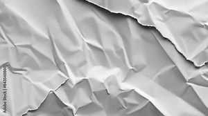Crumpled paper surface. Stop-motion animation sequence. Continuous loop