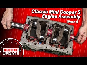 Assembly begins on our classic Mini Cooper S 1275cc engine