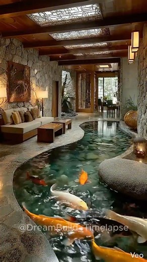Zen Indoor Koi Pond | Tranquil Water Feature Inspiration