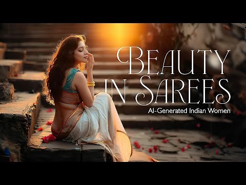 Beauty in Sarees - AI generated Indian model