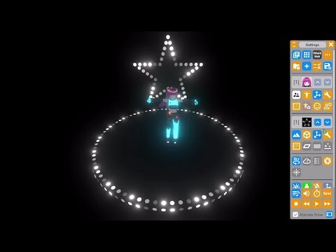 [VRMLiveViewer 3.3 Tips] オブジェクトの発光モードを使ってイルミネーションっぽくするには？ [v3.8.1 再録, 720p]