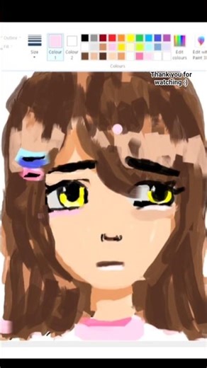 I like drawing with my computer mouse 🐀 #art #digitalart #fyp